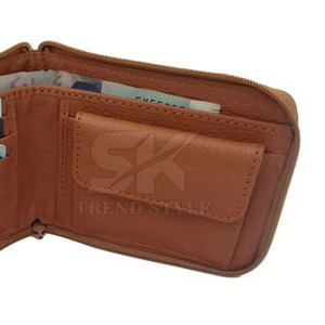 2026 Newly Customized <b>Men's</b> <b>Leather</b> Single Shade Around Zip <b>Wallet</b> Top Quality Design <b>Leather</b> <b>Men</b> <b>Wallet</b> - Product Image 6