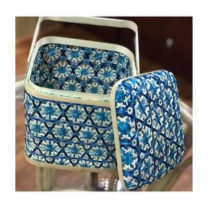 Cesta de bambú tejida Simple con tapa, caja de cesta de bambú hecha en Vietnam, venta al por mayor a mediados de otoño - Product Image 4