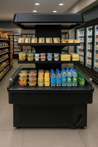 (TB) Exhibidor Refrigerado Abierto de Múltiples Niveles Black Island de 67'' - 208V - Product Image 5