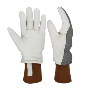 Gants de sécurité industrielle en cuir de vachette épais de meilleure performance manchette tricotée réfléchissante Protection des bras et des mains résistante au froid - Product Image 2