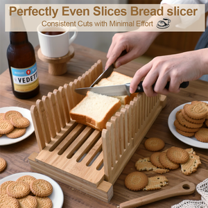 Tre Bánh Mì Slicer Và Bánh Mì Nướng Máy Cắt Hướng Dẫn Sử Dụng Có Thể Điều Chỉnh Cho Tự Chế Bánh Mì Nhà Bếp Công Cụ Có Thể Gập Lại Lưu Trữ - Product Image 6