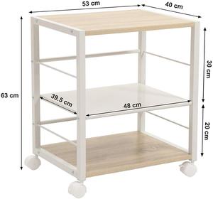 Carrito de barra de servicio moderno de hierro para catering en casa, hotel, restaurante, cocina, carrito de servicio de comida, soportes para vino y copas - Product Image 3