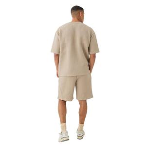 Camiseta de Manga Corta Personalizada al por Mayor para Hombre, Transpirable, de Secado Rápido, Estilo Casual a la Moda, con Hombros Caídos, en Tela de Rizo - Product Image 4