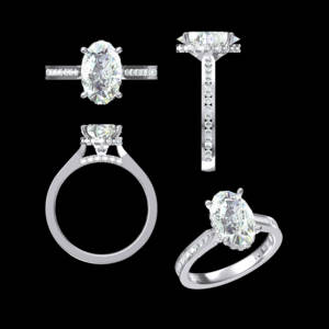 Nuevas llegadas Moda de lujo Lab Grown Diamond Anillos Mujeres Joyería Compromiso Anillo de bodas 925 Plata - Product Image 6