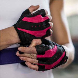 Guantes de entrenamiento de neopreno personalizados unisex con logotipo de agarre de entrenamiento de cuero gimnasio deportes entrenamiento físico para levantamiento de pesas - Product Image 4
