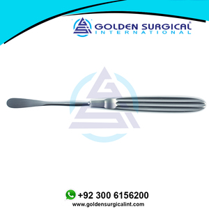 Elevador perióstico Obwegeser de 9mm, curva ligera, ancho, longitud total, fabricante de instrumentos reconstructivos de 170mm - Product Image 3