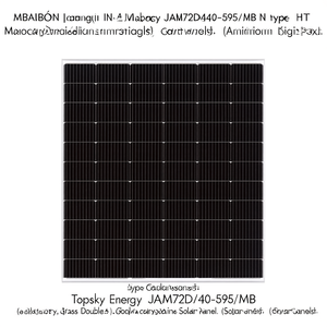 Panel Solar Monocristalino de Doble Vidrio HJT Tipo N Topsky Energy JAM72D40-595/MB - Product Image 2