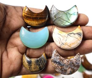 Lote de Piedras Preciosas Sueltas de Cabujón de Luna Natural, Cabujones Hechos a Mano, Forma Mixta Disponible, Cabujón de Luna Suelto para Joyería, Piedra Lunar - Product Image 4