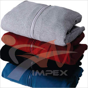 คุณภาพสูงที่กําหนดเองการพิมพ์โลโก้ผู้ชายซิป Hoodie วัสดุที่กําหนดเองยืดหยุ่นผู้ชายเสื้อสเวตเตอร์ Hoodie - Product Image 5