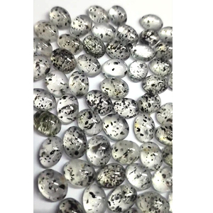 106 piezas de cuarzo de punto negro Natural 10x8mm a 17x13mm cabujón ovalado de tamaño libre 605 Cts lote Iroc ventas cuarzo cabina de piedras preciosas sueltas - Product Image 4