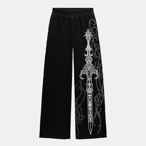Baggy Trouser Oversized Pants Custom Men Straight Leg Sweatpants Cotton Fleece Blank Casual Baggy Pants - Product Image 4