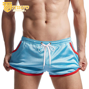 Shorts de sport décontractés pour hommes et femmes de haute qualité, écologiques, imperméables, à séchage rapide, respirants, en maille unie - Product Image 3