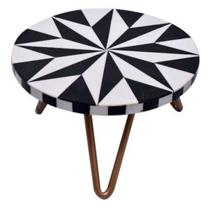 Support à gâteaux en bois et en résine, plateau de service à cupcakes noir et blanc pour décoration de mariage à l'hôtel CSD-021 - Product Image 2