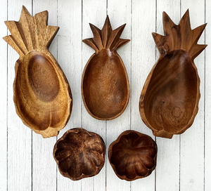 Cuenco de madera para servir en forma de piña para dulces Venta caliente Cuenco de madera de acacia clásico Cuenco ecológico para servir - Product Image 2