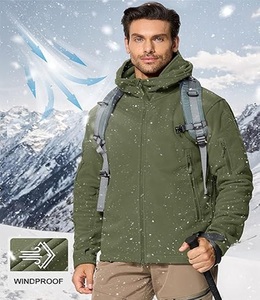 Veste d'hiver à capuche pour homme, de haute qualité, lourde, à manches longues, avec plusieurs poches zippées, coupe classique - Product Image 3
