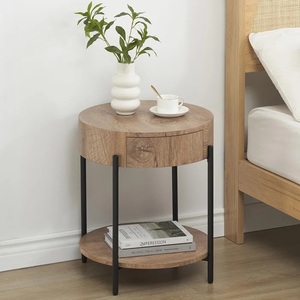 Table d'appoint moderne en bois avec base en fer pour la décoration du salon ou de la chambre Fournisseur indien pour l'extérieur - Product Image 3