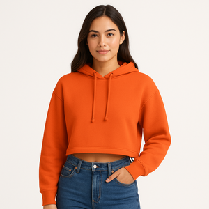 Nuevos Estilos de Otoño, Sudaderas con Capucha para Mujer, Tejidas, Estampadas, Transpirables, Ecológicas, Antiencogimiento, de Manga Corta Caída, con Cuello en V - Product Image 5