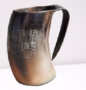 Haute qualité grande corne nordique tasse vraie corne de boeuf meilleur prix pour Viking thème décor haut artisanat naturel - Product Image 2