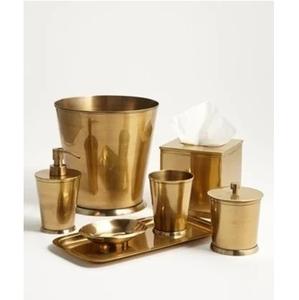 Antique Copper Metal <b>Bathroom</b> <b>Accessories</b> Handcrafted Soap Dispenser Buckets Use in Hotel <b>Bathroom</b> <b>Set</b> - Product Image 5