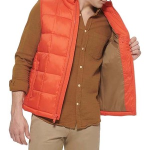 Offre Spéciale hommes hiver doudounes matelassé sans manches gilet toile tissu fabriqué au Pakistan haute rue Style hommes vestes 2024 - Product Image 6