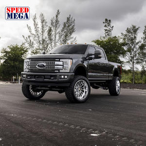 Rines Todoterreno de Aleación de Aluminio Cromados Brillantes, Forjados, Mecanizados por CNC, de Plato Profundo, 24x12 26x10 28x14 8x170 8x180 8x6.5 6x5.5 - Product Image 4