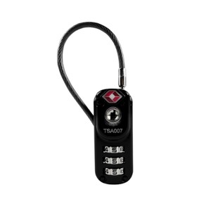 Travel Luggage Suitcase <b>Locks</b> 2023 Latest Design Zinc Alloy 3-<b>Digit</b> Cable Padlock TSA Approved High Top Security Easy Operation - Product Image 2