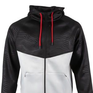 Sweat à capuche pour homme, hiver, 100% coton, polaire, fermeture éclair, séchage rapide - Product Image 4