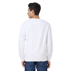 Sweat-shirt surdimensionné pour homme, 350 GSM, coton, polyester, molleton, style décontracté, col rond, pull-over, vêtements d'hiver, OEM, marque privée - Product Image 5