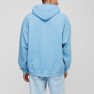 Sudadera con capucha de algodón de alta calidad, gruesa, lisa, oversize, con cremallera, bordada, para hombre, holgada, de forro polar, con hombros caídos, 2026 - Product Image 2