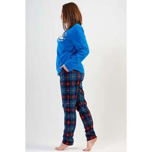 BAYAN P.SUPREM XXL O YAKA UZUN KOL ETEGI OVAL CEPLI PIJAMA TAKIM - SAX - SAX - Product Image 3