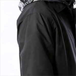 2026 OEM Vente en gros Vestes bomber noires décontractées personnalisées, coupe-vent personnalisés en toile, vêtements d'extérieur OEM, vestes pour hommes, vestes tissées - Product Image 2