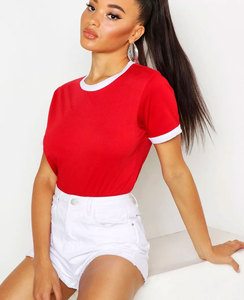Camisetas de Verano de Manga Corta con Cuello Redondo de Algodón de 180 g, Camisetas de Mezclilla con Cremallera, Ropa Deportiva de Punto Extra Grande con Logotipo Personalizado Estampado a la Moda para Hombre - Product Image 3