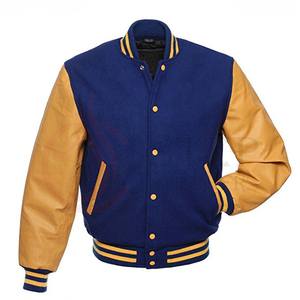 OEM Custom Leather Sleeve Chenille Embroidery College <b>Bomber</b> Flight Baseball Team Letterman <b>Jackets</b> For <b>Men's</b> <b>summer</b> - Product Image 5