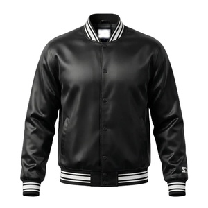 Custom full leather varsity jacket premium quality with custom logo embroidery durable design and classic style for teams - Product Image 1
