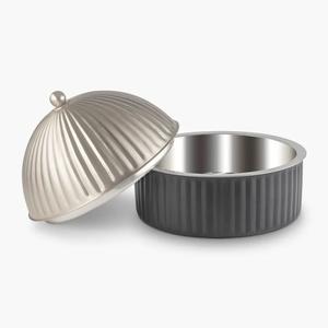 Cazuela creativa de acero inoxidable para servir alimentos, cazuela, vajilla elegante, exhibición de postres para accesorios de cocina - Product Image 4