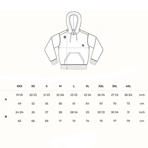 Sweat à capuche d'hiver surdimensionné en coton épais 100 % personnalisé OEM/ODM, brodé uni, coupe classique, style streetwear - Product Image 5