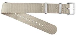 Bracelets de montre connectée unisexe 20-22 mm B20 en nylon beige 27 cm, élastiques, résistants à l'eau, respirants, légers, souples et ajustables pour le sport - Product Image 2
