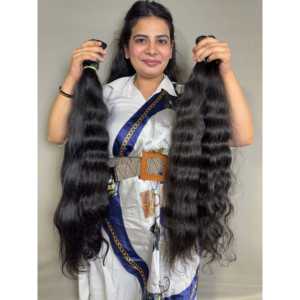 Extensions de cheveux indiennes brutes ondulées en vrac pour tresses - Product Image 2