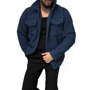 Ultra Soft <b>Sherpa</b> Fleece <b>Jacket</b> For <b>Men</b> With Zipper Closure And Relaxed Fit Designed For Streetwear Or Winter Layering - Product Image 3