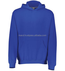 High Quality Customized Embroidery Printing 100% Cotton <b>Fleece</b> <b>Royal</b> <b>Blue</b> Winter Men's Hoodie Front Pouch Pocket Breathable - Product Image 1