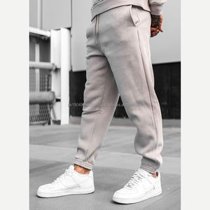 Nuevo Chándal Deportivo de Moda, Color Sólido, Tejido Grueso, Sudadera con Capucha, 100% Algodón, Trajes Deportivos para Hombre - Product Image 6