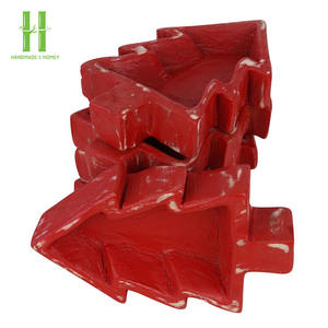 Hot Product Handmade Wooden Christmas <b>Tree</b> Candle Holder Dough Bowl for Easter and Christmas Parties Direct Made In Vietnam - Product Image 3