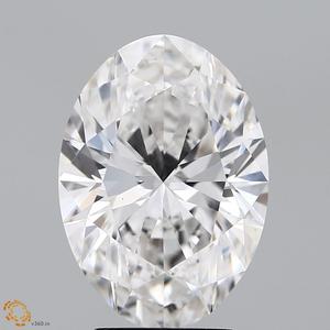IGI Oval Cut 4.04 ct Lab Grown Diamond Loose For Ring F Color VS1 Clarity Lab Diamond Eco Friendly Diamond Loose For Her - Product Image 1