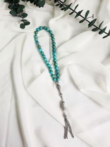 ลูกปัดมุกน้ำจืดแทสเบียลูกประคำมุสลิมพร้อมหินหลักอิสลามทาสบิห์ - Product Image 5