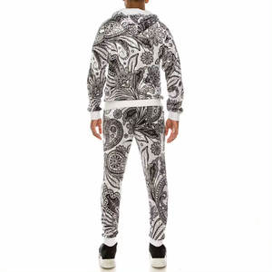 Chándales para hombres Niños personalizados Velour Tech Fleece Sweatsuit Set Terciopelo Nylon Deportes Reflectante Gimnasio Streetwear Chándal para hombre - Product Image 2