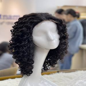 Perruque Lace Closure 13x4, Densité 200, Cheveux Humains Vietnamiens Remy Ondulés Profonds, Qualité Supérieure, Sans Produits Chimiques, Extensions de Cheveux Fabriquées à la Machine - Product Image 2