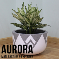 Jardinières en fibrociment personnalisables pour l'export en gros, fabriquées au Vietnam, écologiques, peintes, pour usage domestique et de jardin, durables, légères, avec trou de drainage