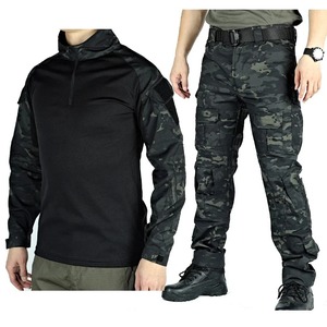 Uniforme de travail à bandes réfléchissantes pour hommes, résistant à l'usure, respirant, multi-poches, tactique d'extérieur - Product Image 3