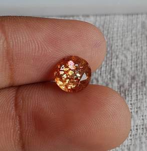 Belle pierre précieuse de cristal de forme de 8x8mm de flocons d'arc-en-ciel multicolores naturels pour la fabrication de bijoux pierres précieuses en vrac - Product Image 3