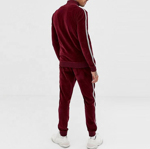 Survêtement personnalisé pour hommes à fermeture éclair 2 pièces en coton épais pantalons de survêtement et sweats à capuche ensemble de jogging vêtements de sport pour hommes survêtement - Product Image 4